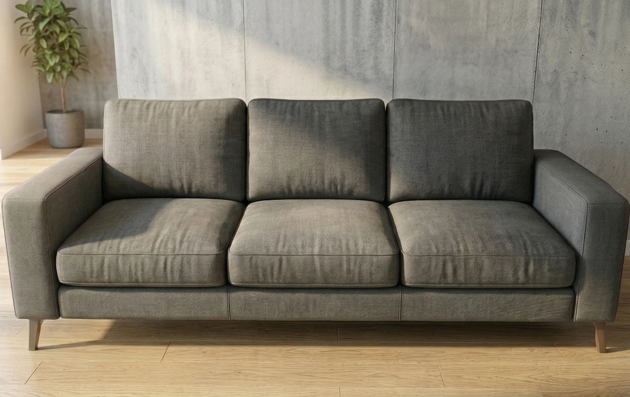 Konfor Temizlik profesyonel koltuk yıkama sonrası tertemiz koltuk görünümü