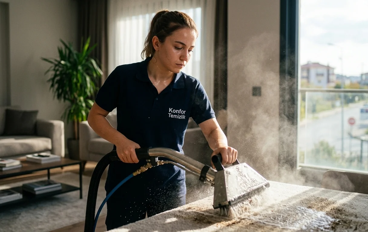 İstanbul halı yıkama ve perde temizlik hizmeti - Konfor Temizlik profesyonel ekip