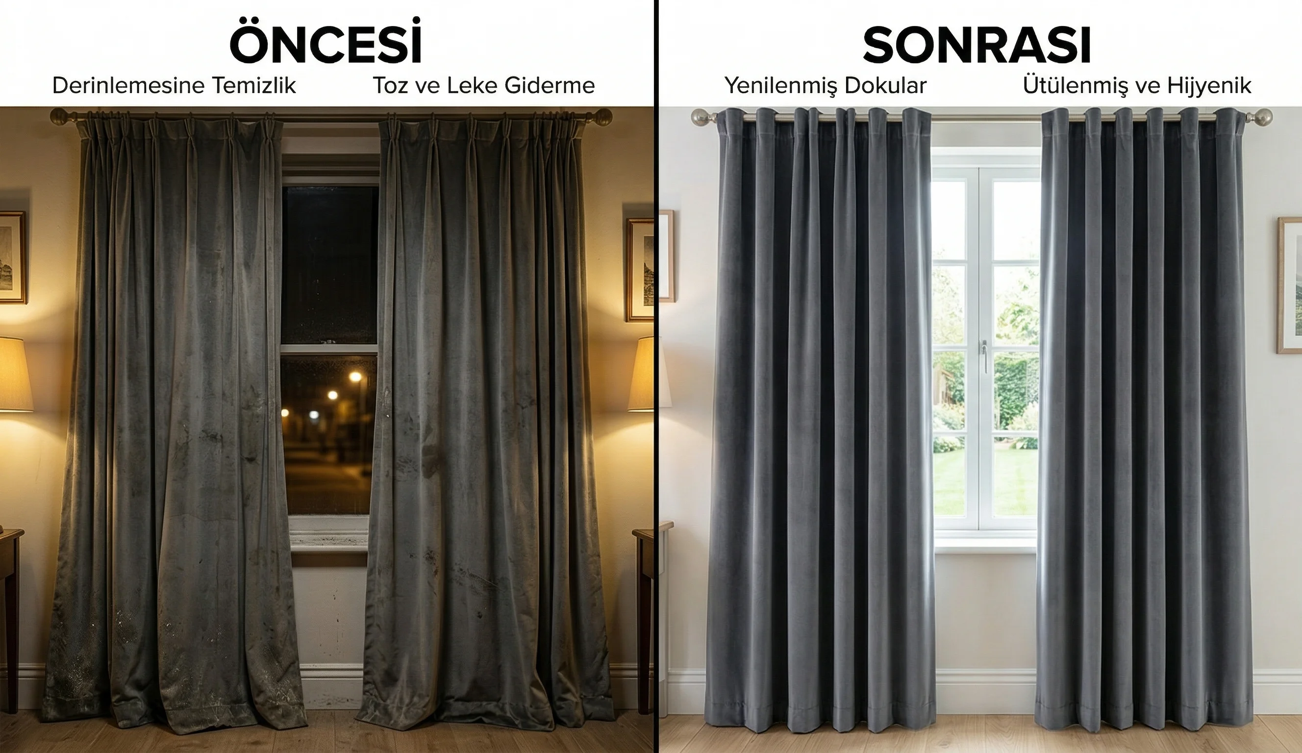 İstanbul profesyonel perde yıkama - tül perde ve fon perde temizliği