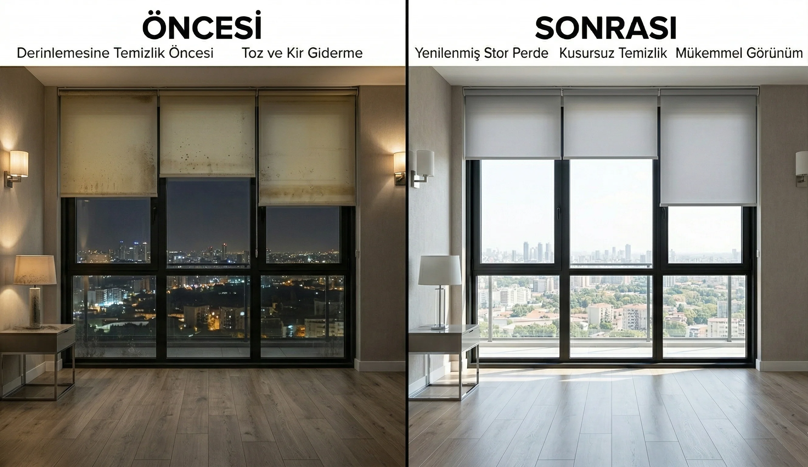 Stor perde yıkama ve ultrasonik stor perde temizleme hizmeti İstanbul