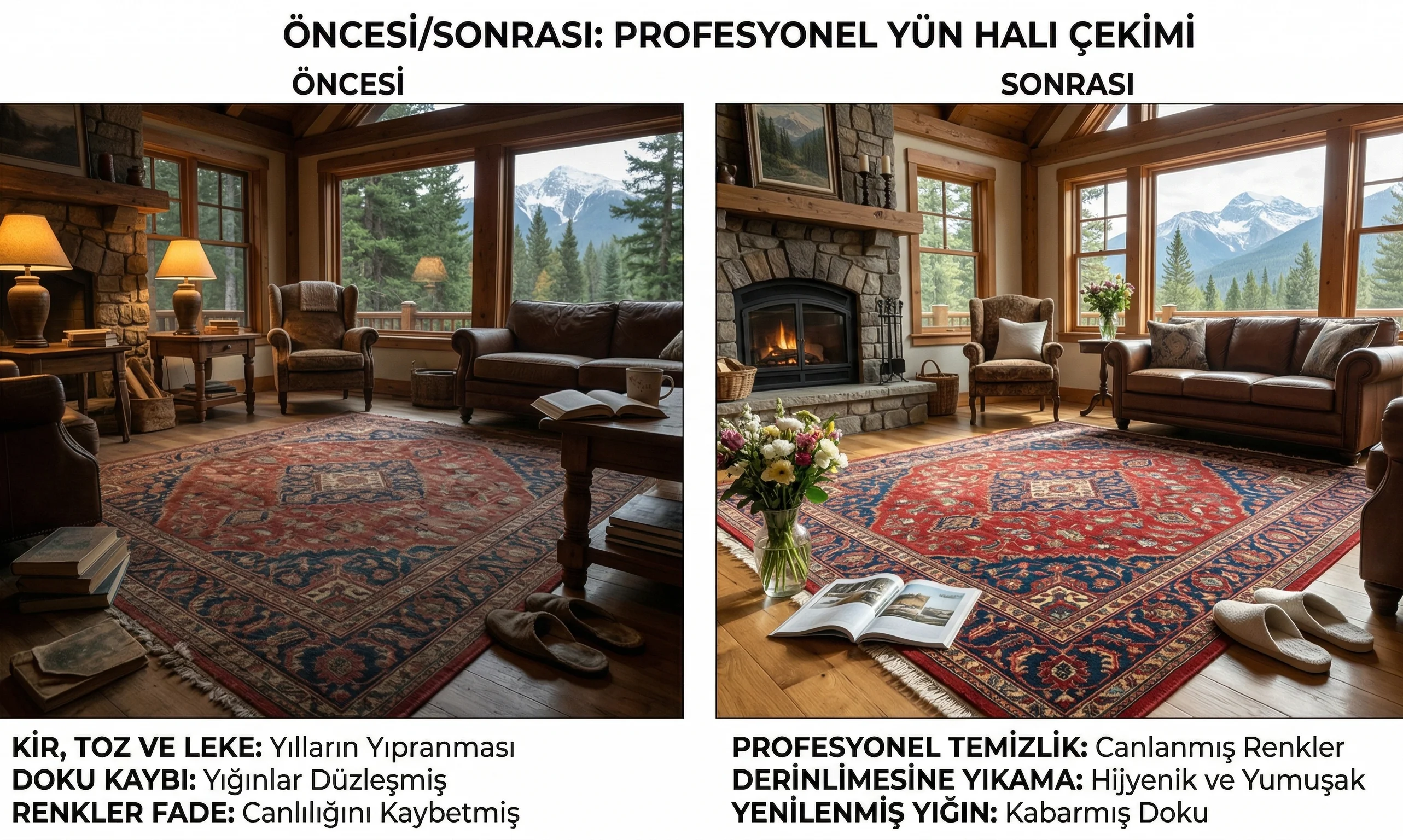 Yün halı yıkama - el yıkama yöntemiyle hassas yün halı temizliği İstanbul